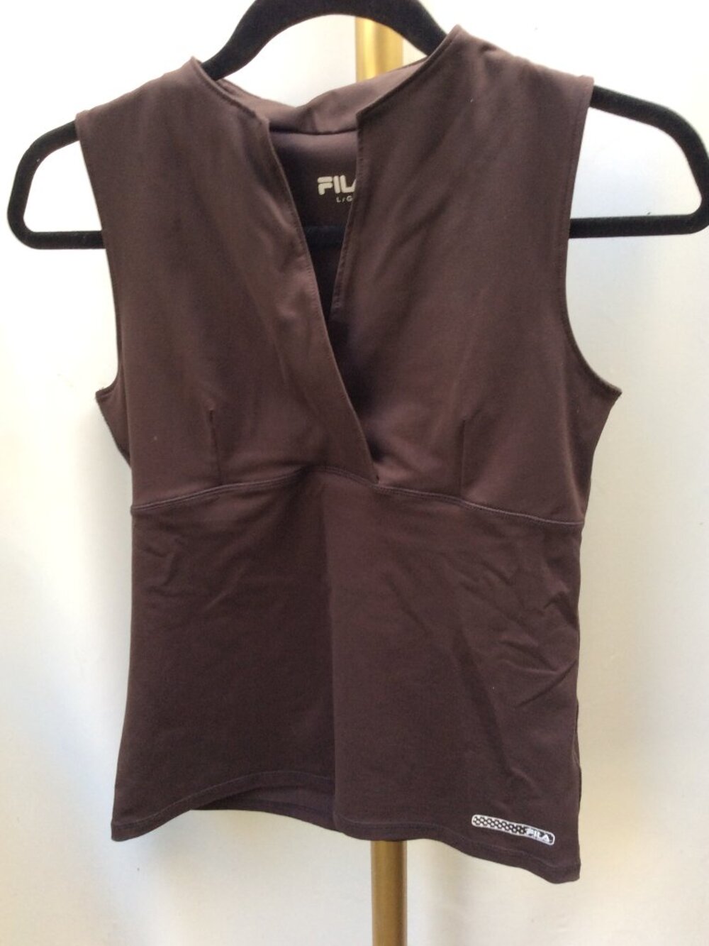 FILA Crossover V-Neck Athletic Tank Top Large